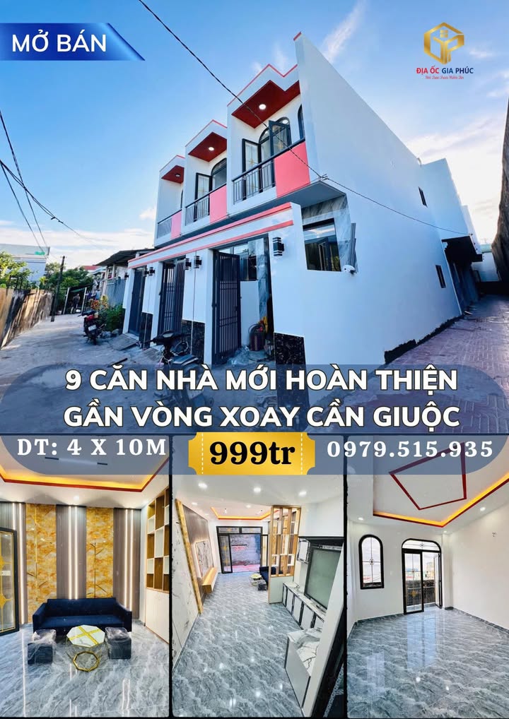 Nhà mới hoàn thiện tại Cần Giuộc - Diện tích 40m², giá chỉ 999 triệu!