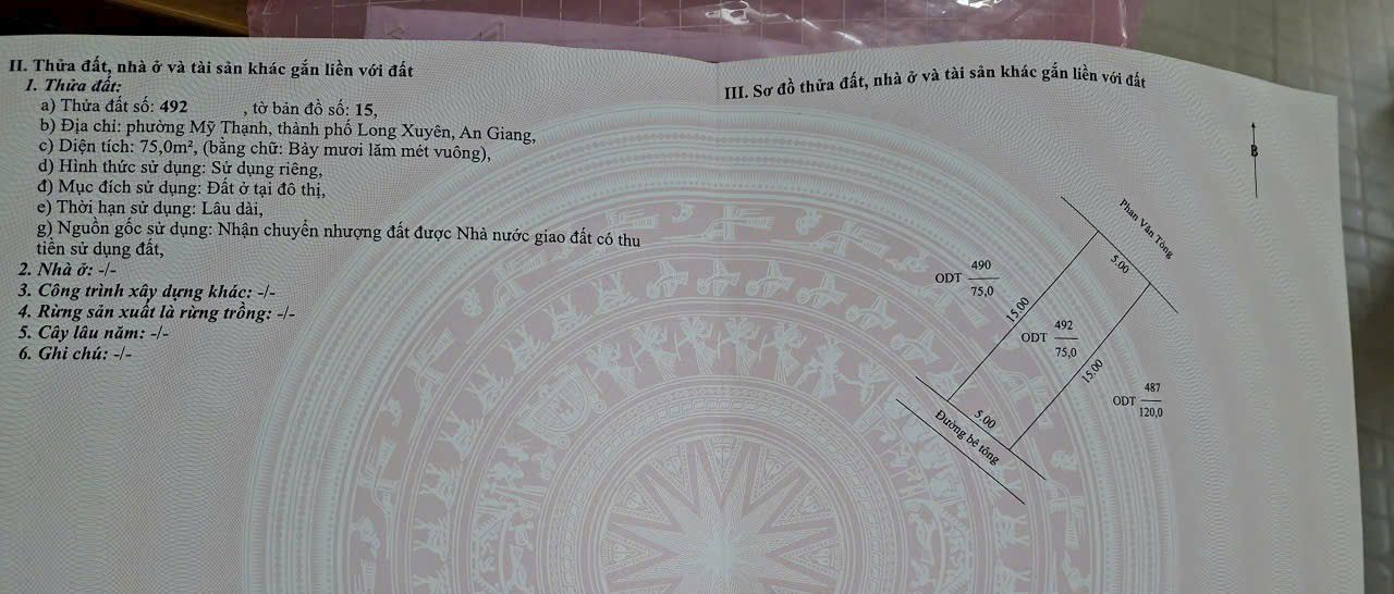 Đất nền KDC Út Lấn, Mỹ Thạnh 75m² giá 520 triệu - Đầu tư sinh lời ngay!