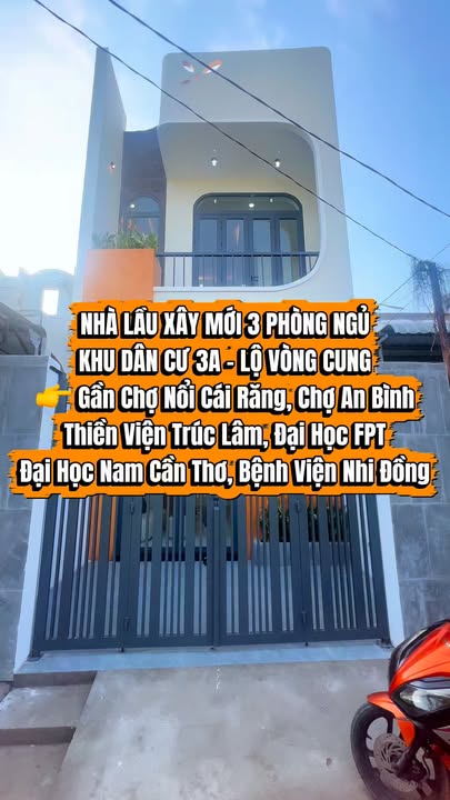 Nhà trệt lầu 3 phòng ngủ tại đường F5, An Bình, Cần Thơ - Giá chỉ 2.89 tỷ!