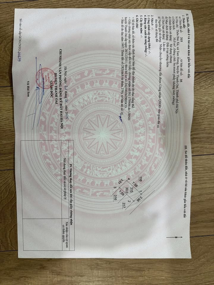 Đất nền Bùi Xá, Tam Hưng, Thanh Oai 30m² giá 2 tỷ - Đầu tư sinh lời ngay!