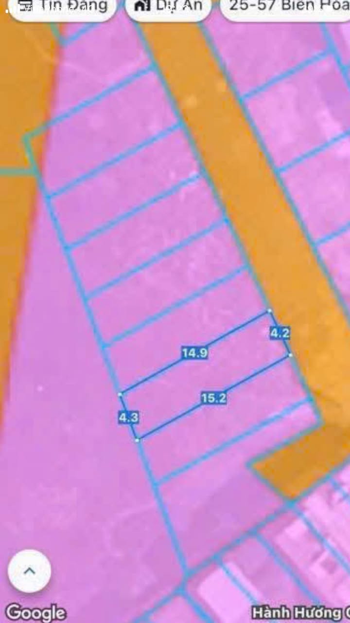 Đất sổ đỏ Biên Hòa 63m² giá 1.7 tỷ - Đường nhựa 6m, xây dựng tự do!