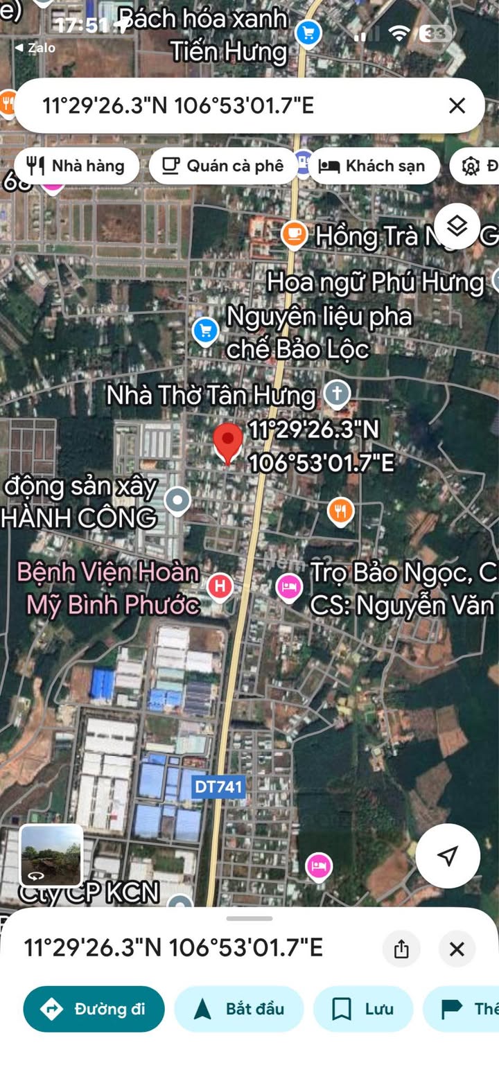 Đất nền Tiến Hưng, Đồng Xoài 155m² giá chỉ 1.3 tỷ - Gần bệnh viện Hoàn Mỹ!