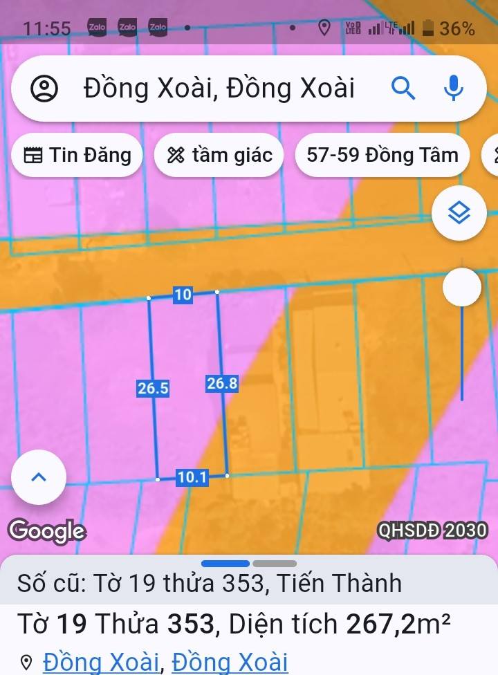 Đất nền Suối Cam Đồng Xoài 290m² giá 800 triệu - Cơ hội đầu tư vàng!