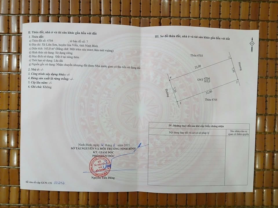 Đất nền xã Liên Sơn, Gia Viễn 165m² giá đầu tư - Chính chủ bán gấp!