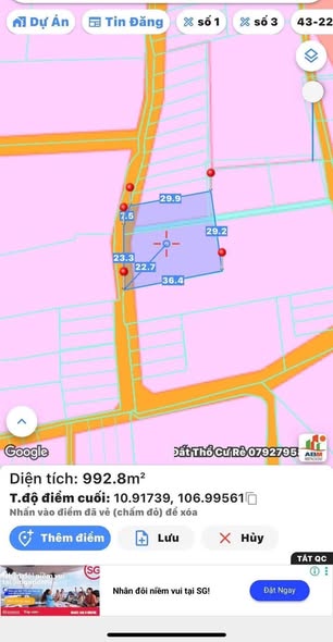 Đất nền Giang Điền 3600m² giá 3.1 tỷ - Sổ đỏ chính chủ, cách đường nhựa 100m!