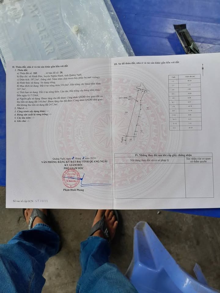 Đất nền xã Hành Đức, Nghĩa Hành, Quảng Ngãi 600m² giá 500 triệu - Cơ hội đầu tư hiếm có!