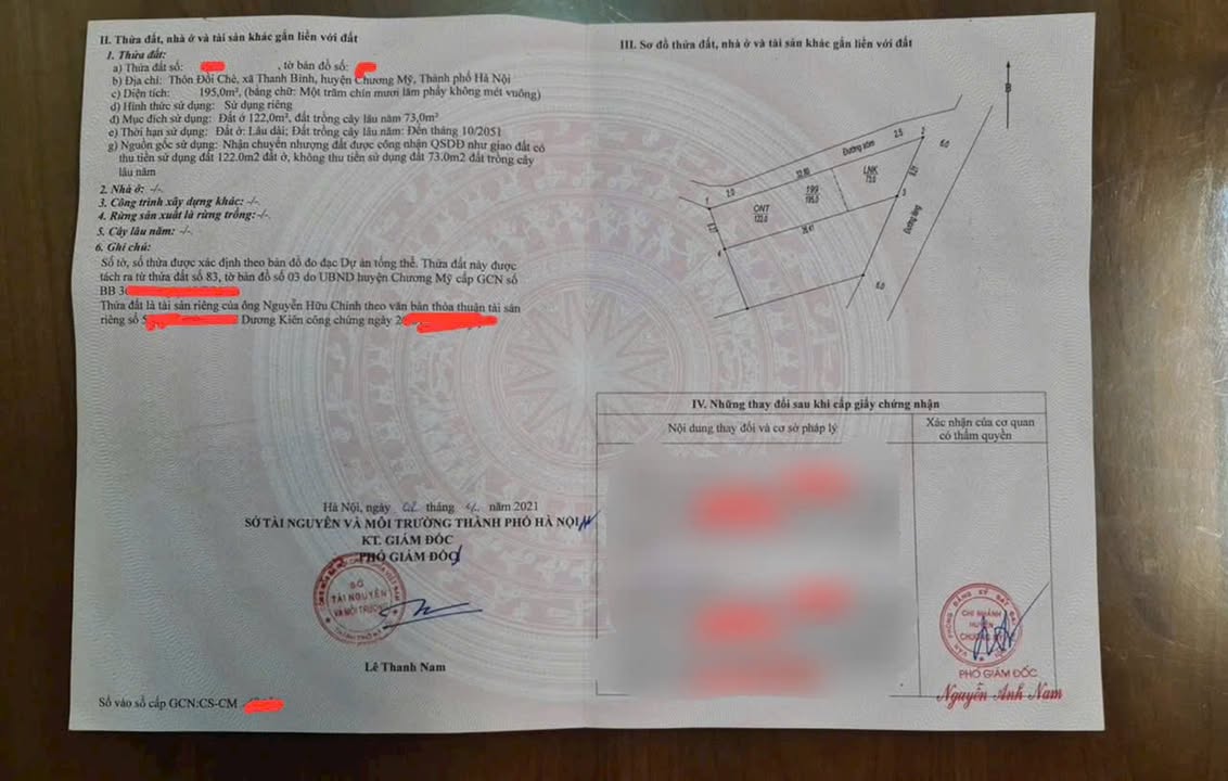 Đất Lô Góc 195m² tại Đồi Chè, Chương Mỹ - Tiềm năng sinh lời cao!