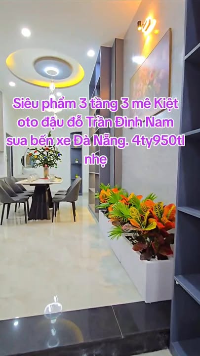 Nhà 3 tầng K155 Trần Đình Nam, An Khê, Đà Nẵng 62.8m² giá 4.95 tỷ - Sổ đẹp, tiện nghi đầy đủ!
