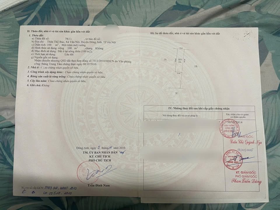 Đất nền Vân Nội Đông Anh 100m² giá thỏa thuận - Cơ hội đầu tư tuyệt vời!