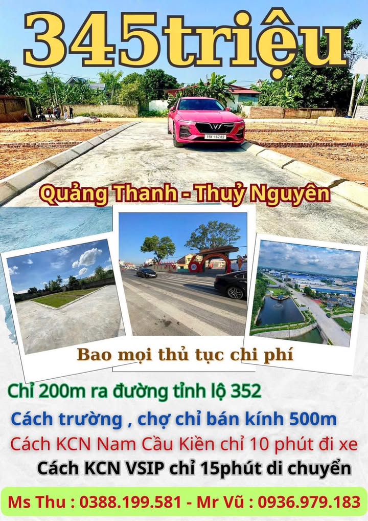 Lô đất thổ cư 60m² tại Quảng Thanh, Thủy Nguyên chỉ 345 triệu - Sở hữu ngay hôm nay!