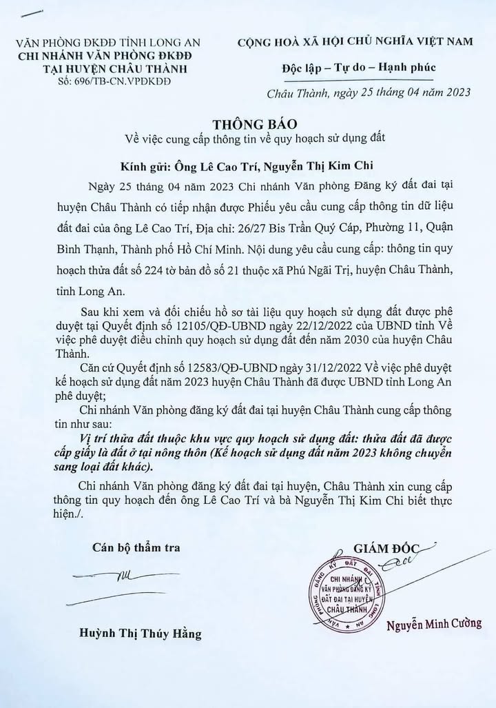 Đất thổ cư 1260m² tại Phú Ngãi Trị, Châu Thành, Long An - Giá chỉ 3.78 tỷ, Sổ hồng chính chủ!