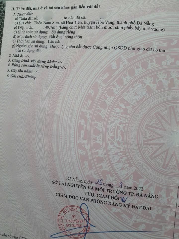 Đất nền Hòa Tiến, Đà Nẵng 150m² giá 1.5 tỷ - Cần bán gấp trong tuần!