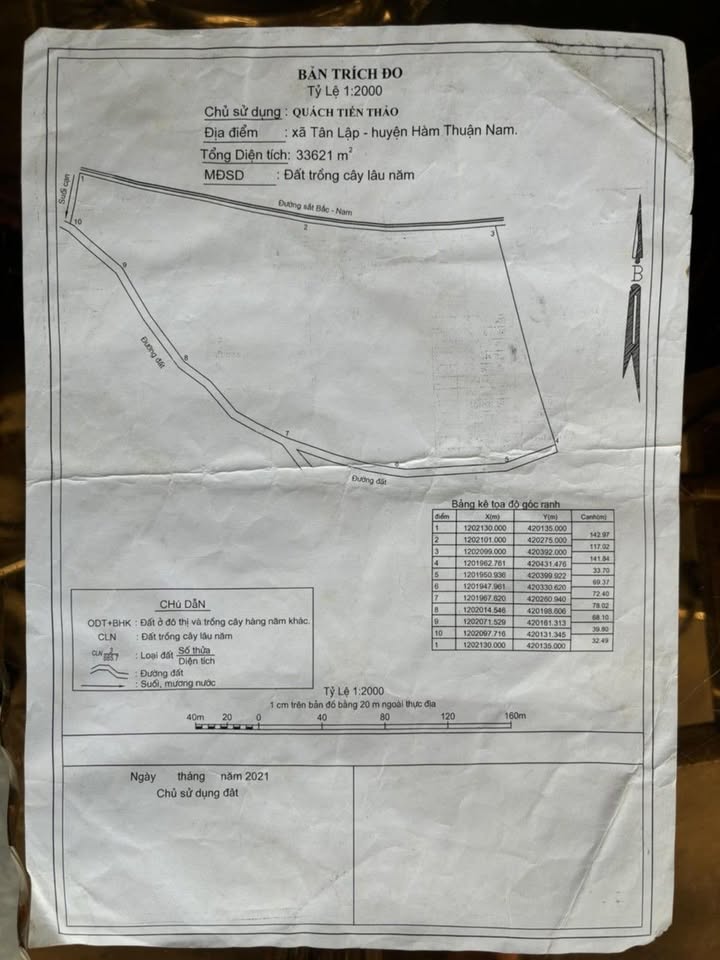 Đất nền Tân Lập, Hàm Thuận Nam 3ha giá chỉ 2.2 tỷ - Cơ hội đầu tư hấp dẫn!