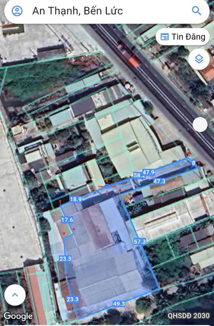Xưởng bán gấp mặt tiền TL824, xã An Thạnh, Bến Lức 2228m² giá 22,3 tỷ - Thương lượng nhẹ!