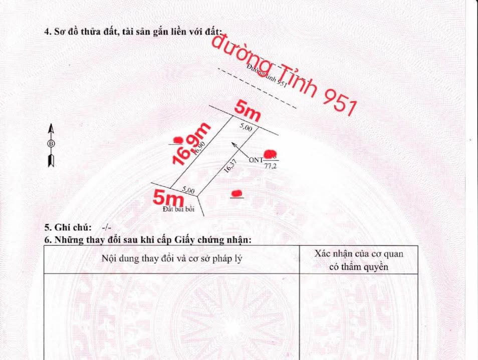 Đất nền mặt tiền đường Tỉnh 951, xã Bình Thạnh Đông, An Giang - Giá chỉ 400 triệu