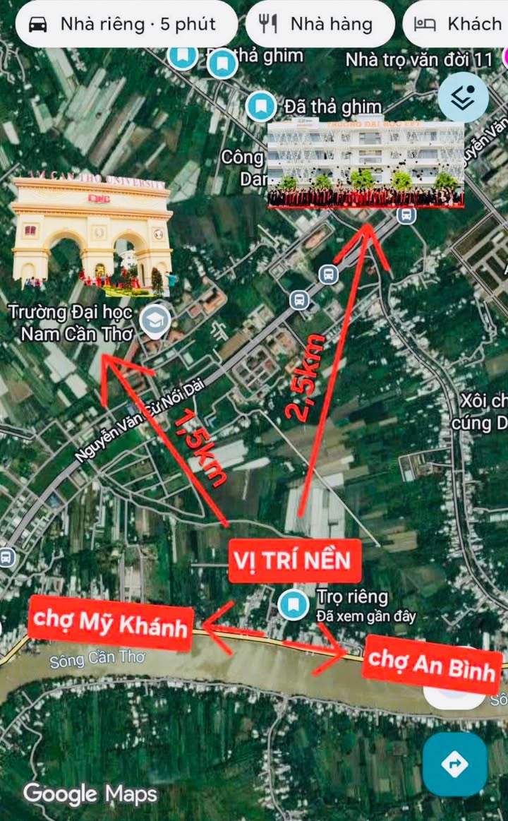 Đất nền An Bình, TP Cần Thơ 140m² giá 1 tỷ - Cơ hội đầu tư hấp dẫn!