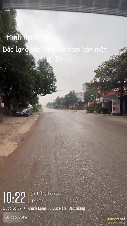 Đất nền Khám Lạng, Lục Nam 107m² giá 3 tỷ - Vị trí kinh doanh sầm uất!