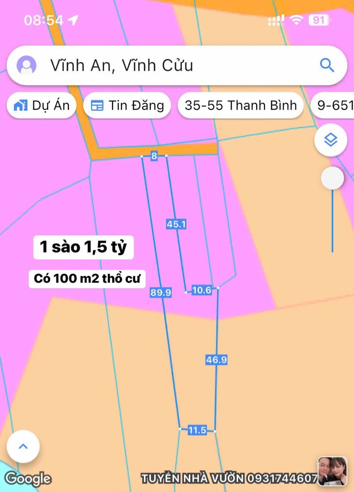 Đất thổ cư Vĩnh An 360m² giá thương lượng - Cơ hội đầu tư hấp dẫn!