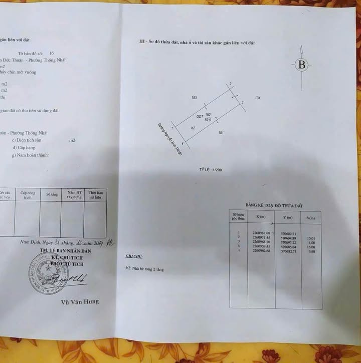 Nhà mặt đường Nguyễn Đức Thuận, TP Nam Định, 60m² giá 7.1 tỷ - Cơ hội sở hữu ngay!
