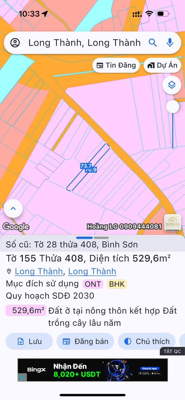 Nhà cấp 4 + 12 phòng trọ tại đường 769, Bình Sơn, Long Thành - Diện tích 529m² giá 6 tỷ