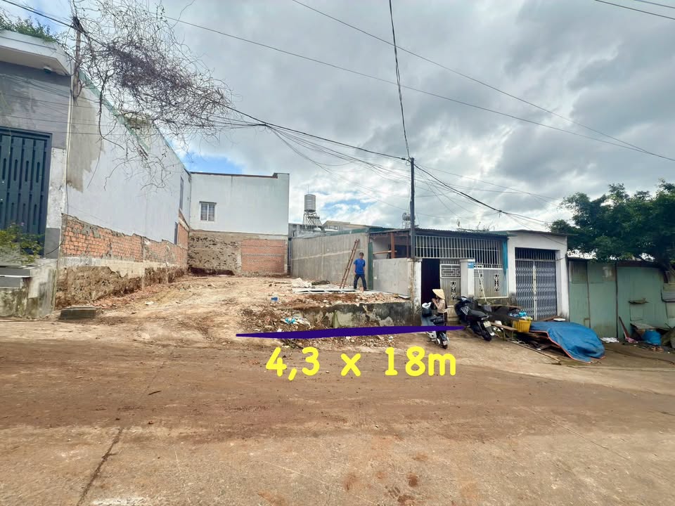 Đất Hẻm 362 Hùng Vương Buôn Ma Thuột 77m² giá 1.86 tỷ - Phù hợp an cư và đầu tư!