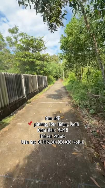 Đất thổ cư Tân Thiện La Gi 168m² giá 1.5 tỷ - Chính chủ cần bán gấp!