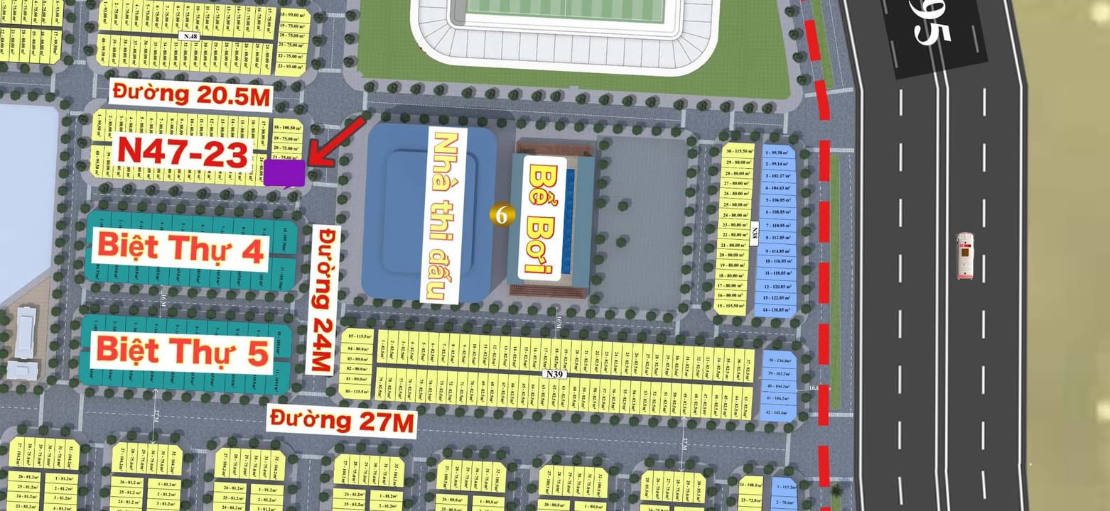 Đất dự án Rùa Vàng Lạng Giang 100.5m² giá 4.25 tỷ - Vị trí vàng cho kinh doanh!