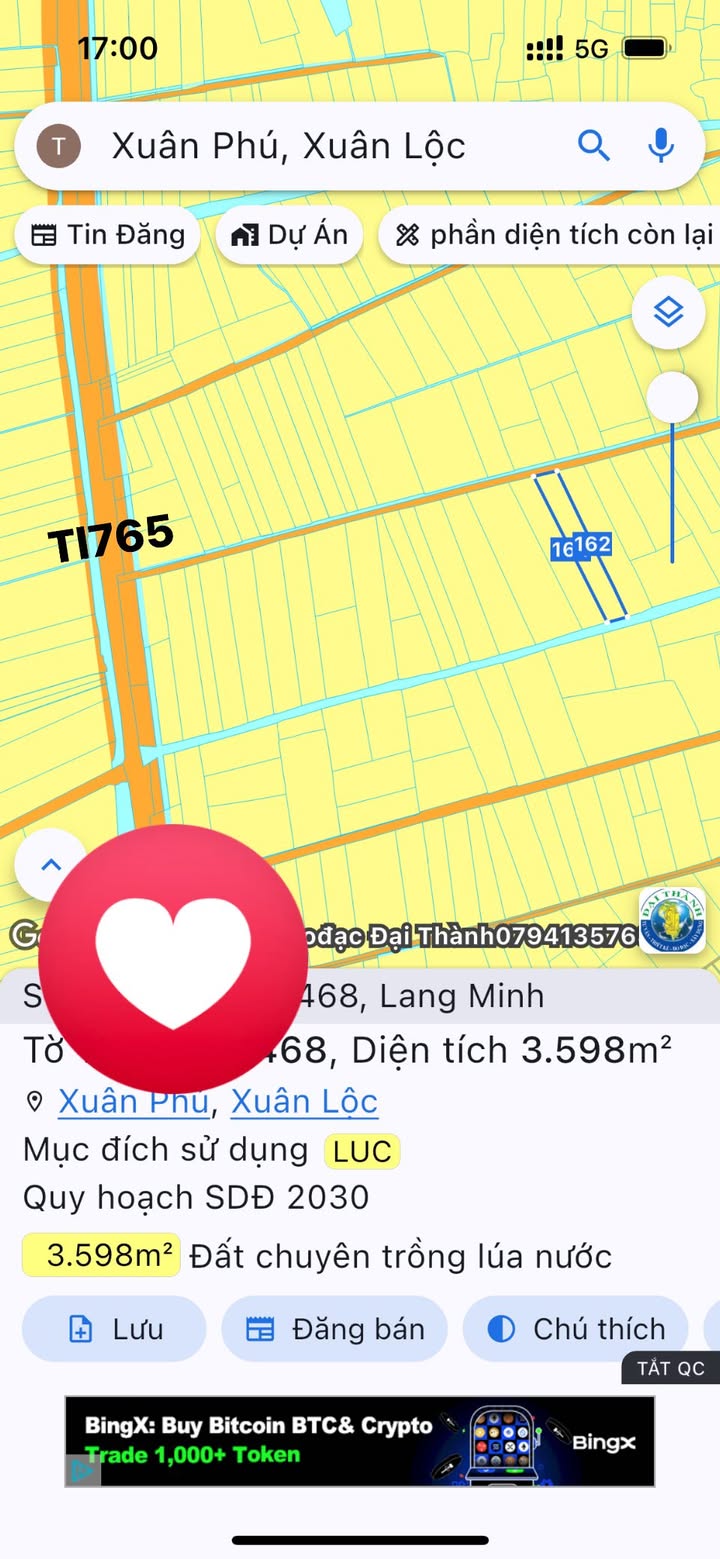 Đất nền 3 sào tại Lang Minh, Xuân Lộc, Đồng Nai - Giá chỉ 200 triệu/sào!