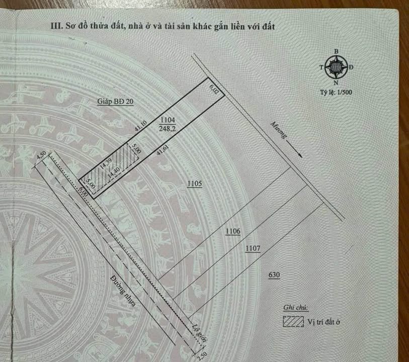Đất thổ cư 248m² Phú Hội - Hướng Tây Nam, giá chỉ 2.1 tỷ!