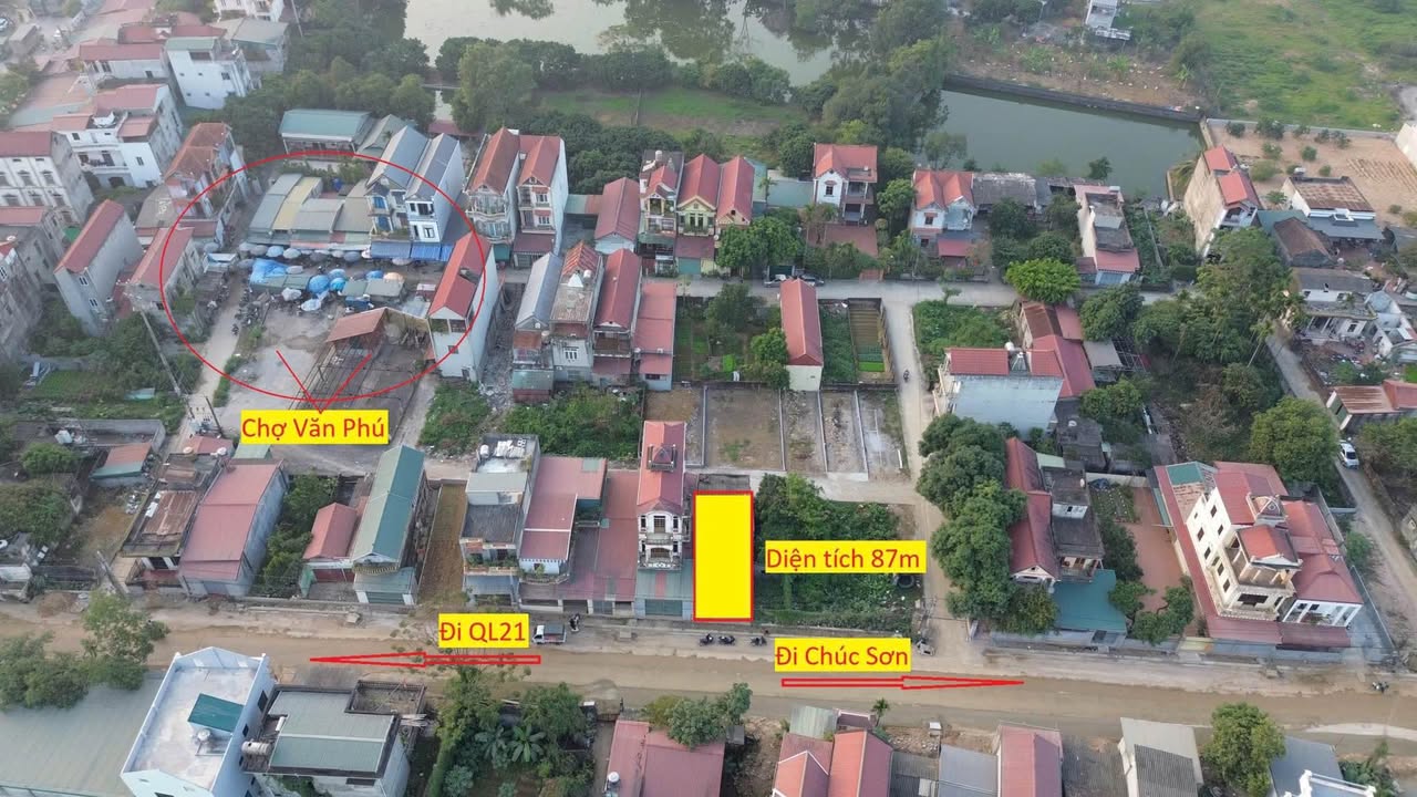 Bán đất tặng nhà cấp 4 đường La Thành, huyện Chương Mỹ 87m² - Vị trí vàng, cơ hội đầu tư tuyệt vời!