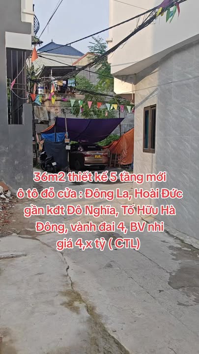 Nhà 5 tầng mới xây tại Đông La, Hoài Đức 36m² giá 4 tỷ - Ô tô đỗ cửa, vào ở ngay!