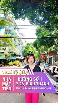 Nhà mặt tiền đường số 1 - Cư xá Chu Văn An, Bình Thạnh - Diện tích 71m², 4 tầng - Hiếm có trên thị trường!