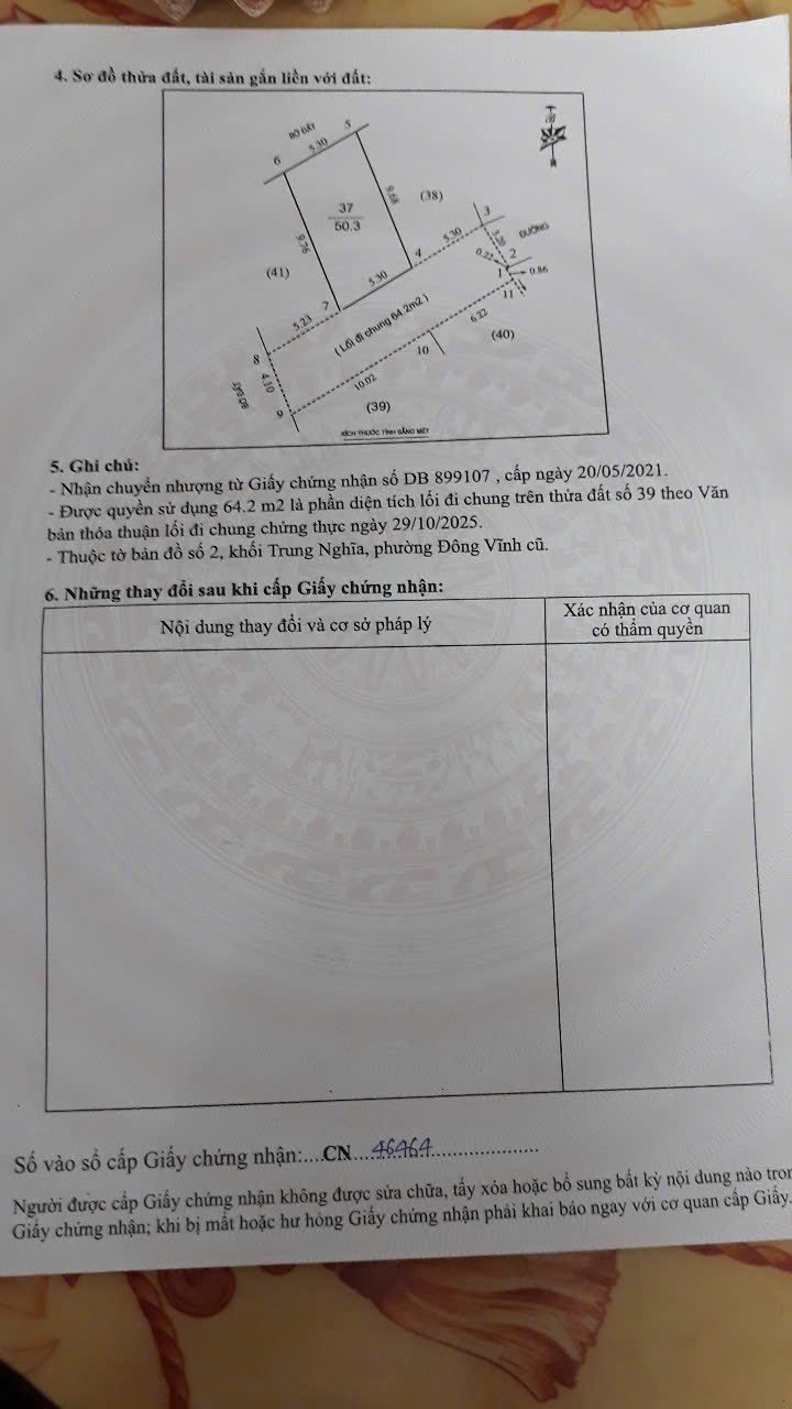 Đất đẹp Trần Bình Trọng, Đông Vĩnh 50.3m² giá 1.7 tỷ - Khu dân cư sầm uất!