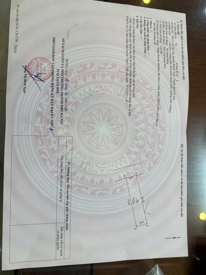 Đất thổ cư 110m² Tân Xã - Vị trí vàng cho đầu tư sinh lời!