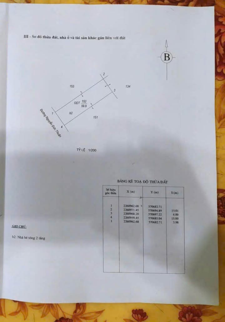 Nhà 3 tầng mặt đường Nguyễn Đức Thuận, 60m² giá 7.1 tỷ - Cơ hội đầu tư hấp dẫn!