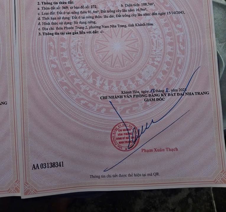 Đất nền đường Trần Đăng Ninh, Phước Đồng 113.3m² giá 2.3 tỷ - Sổ đỏ chính chủ!