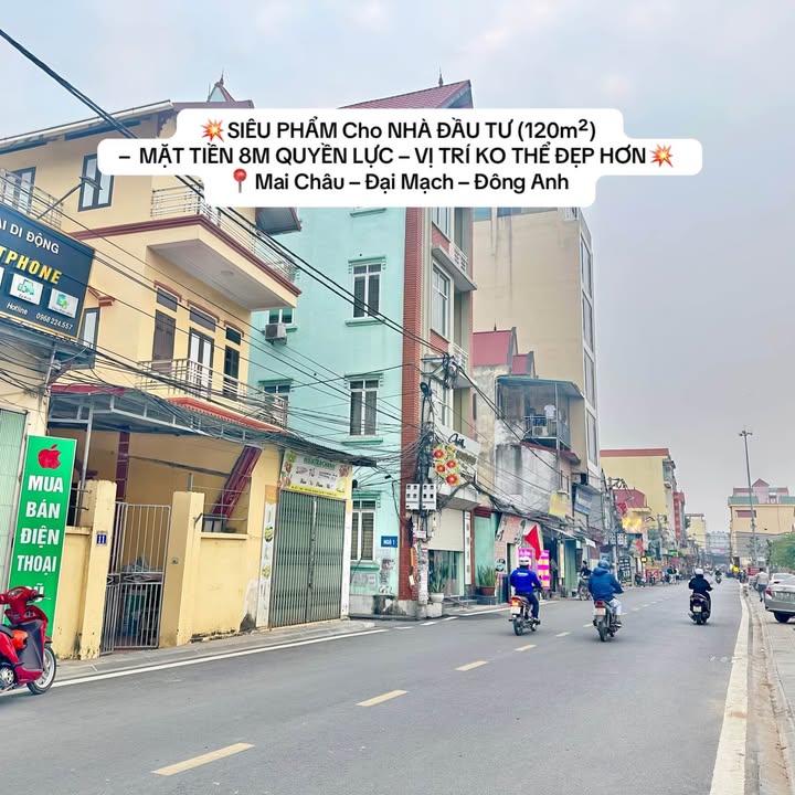 Đất nền Đại Mạch Đông Anh 120m² giá thỏa thuận - Mặt tiền 8m đẹp mê ly!