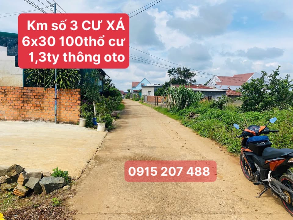 Đất Cư Xá Cây Số 3 Hiệp Thạnh 100m² giá 1.3 tỷ - Cơ hội đầu tư tuyệt vời!