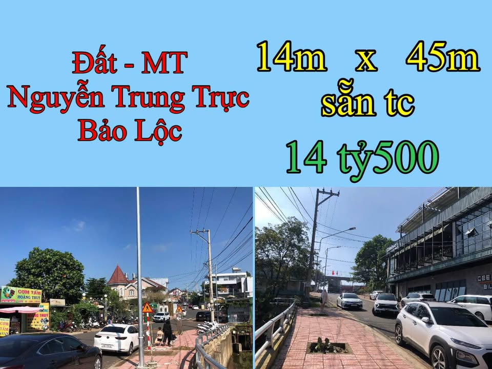 Đất nền mặt tiền Nguyễn Trung Trực Bảo Lộc 810m² giá 14.5 tỷ - Kinh doanh sầm uất!