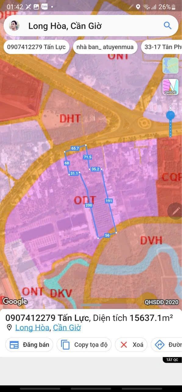 Đất nền Cần Giờ 17.000m² chỉ 22.1 tỷ - Cơ hội đầu tư vàng!