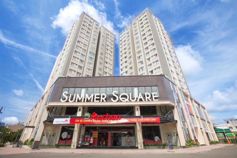 Chung cư Summer Square Quận 6 2PN giá 9 triệu - Căn góc thoáng mát!