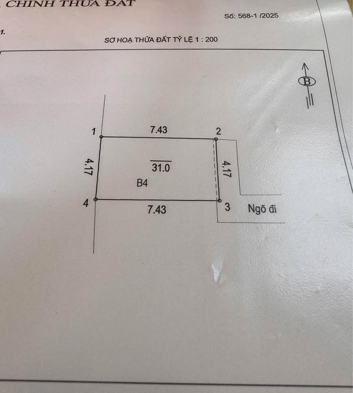 Nhà 4 tầng Mai Động, 31m², giá 4.3 tỷ - Mặt tiền rộng, ngõ thoáng