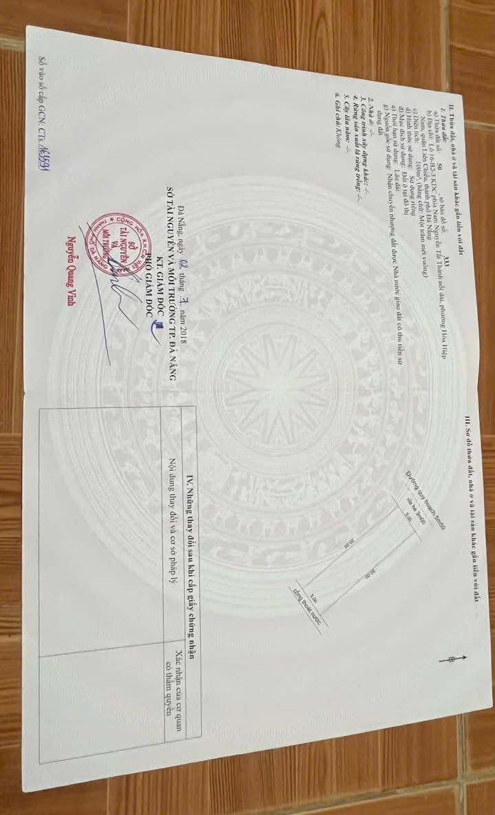 Đất mặt tiền Đào Ngọc Chua, Đà Nẵng 100m² giá 3 tỷ - Vị trí đẹp, gần cây xăng