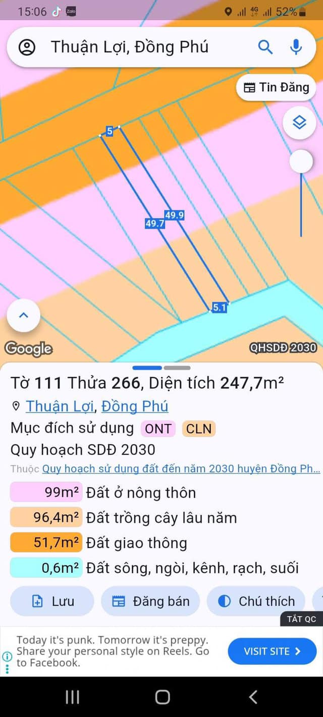 Đất nền kinh doanh tại Thuận Lợi, Đồng Phú, Bình Phước 250m² chỉ 350 triệu - Cơ hội đầu tư hấp dẫn!