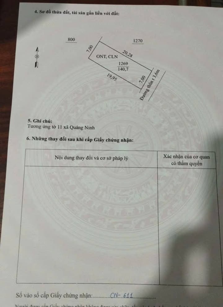 Đất nền 140m² xã Quảng Bình, giá 750 triệu - Cơ hội đầu tư hấp dẫn!