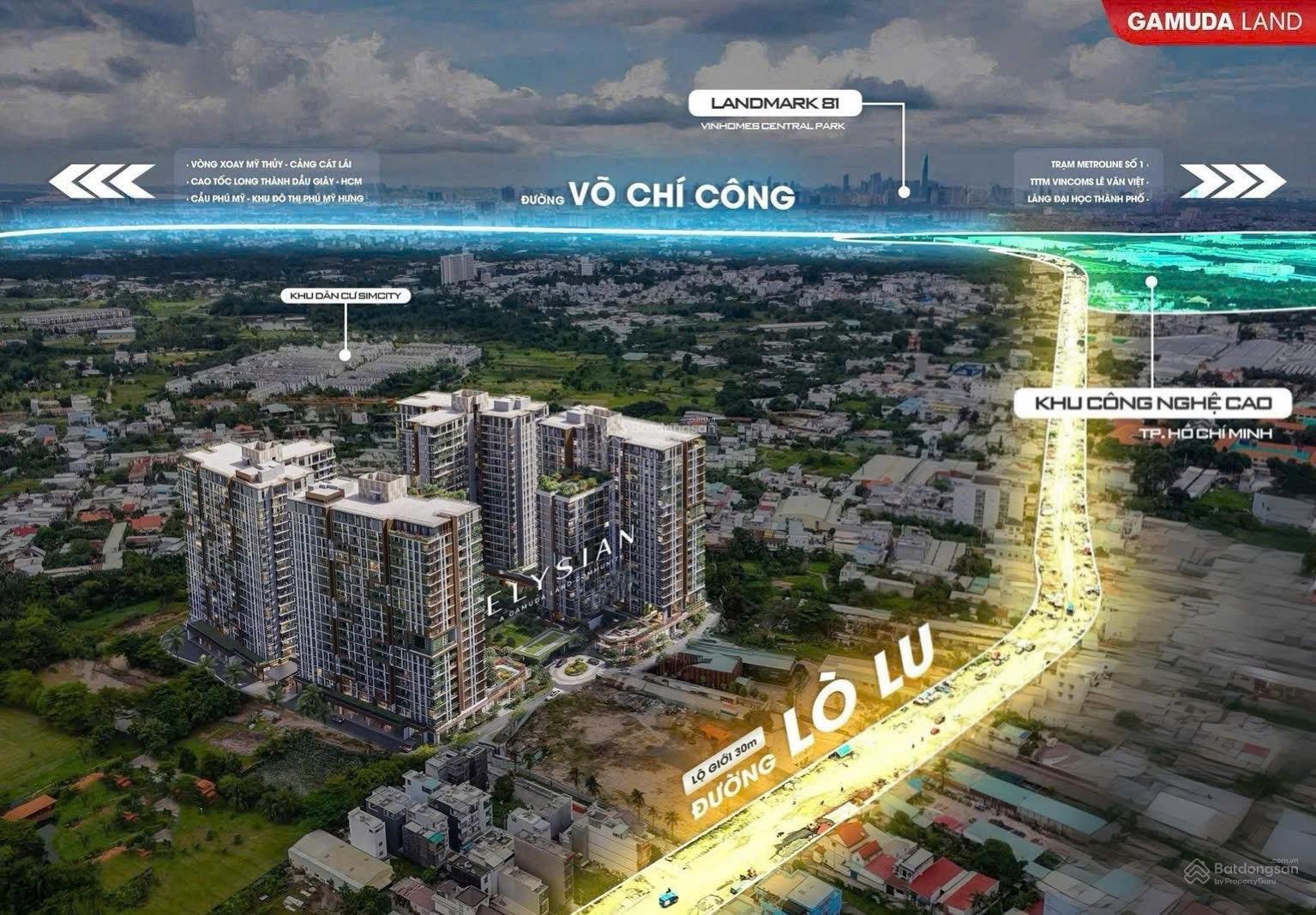 Căn hộ Elysian Quận 9 52m² giá 4.096 tỷ - Chiết khấu 6% độc quyền!