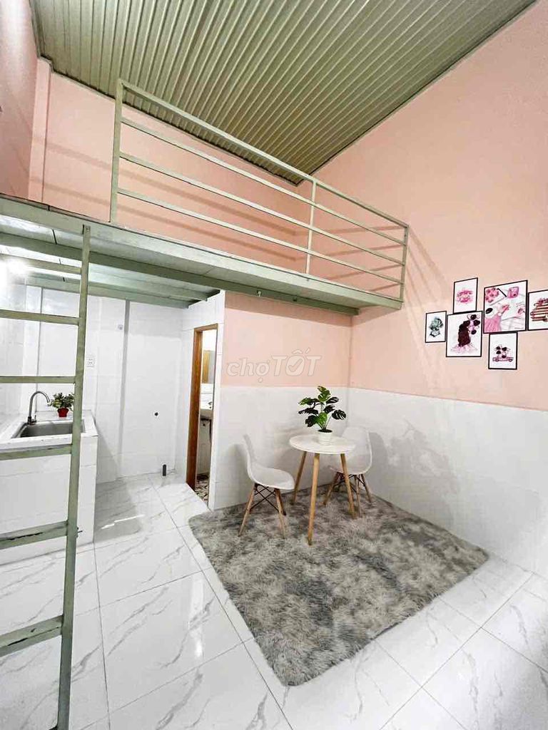 Phòng trọ gác cao đường Phan Văn Trị 28m² giá 4 triệu - Gần Cityland Park Hill!