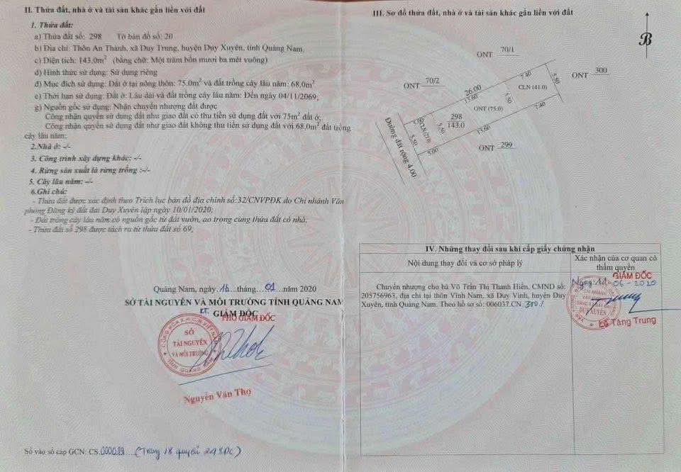 Đất nền Duy Trung, Duy Xuyên 143m² giá chỉ 389 triệu - Cơ hội đầu tư hấp dẫn!