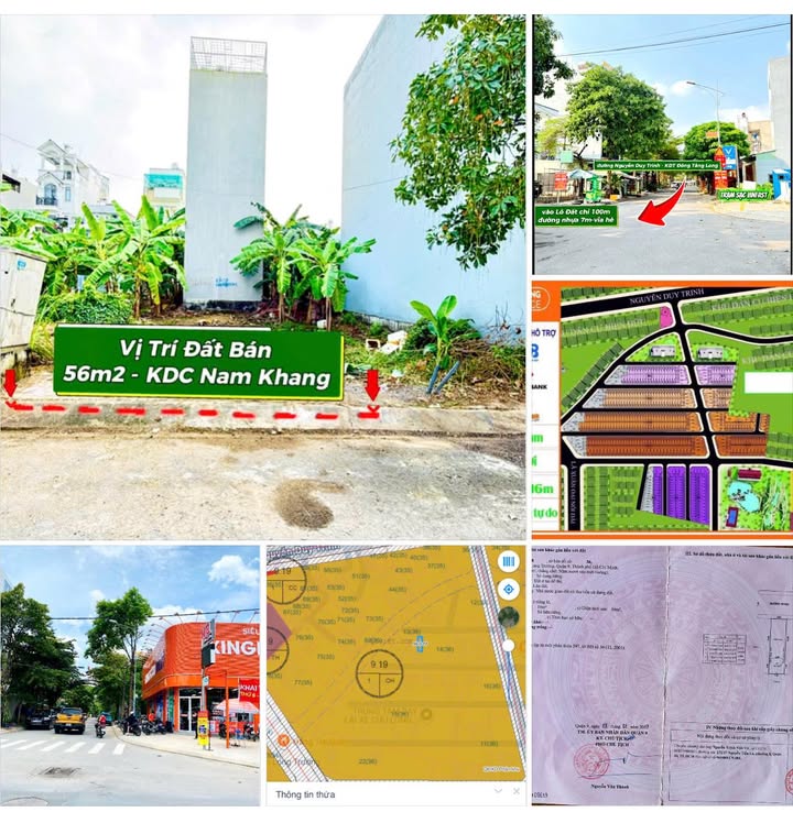 Đất nền KDC Nam Khang, Nguyễn Duy Trinh, 56m², giá chỉ 4.25 tỷ - Cơ hội đầu tư tuyệt vời!