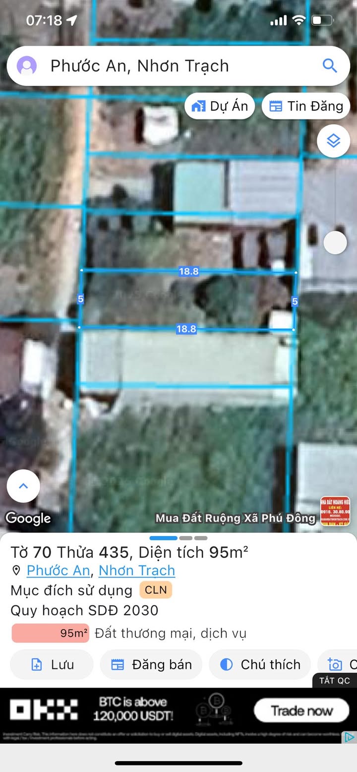 Đất nền Phước An Nhơn Trạch 95m² chỉ 600 triệu - Sổ đỏ chính chủ